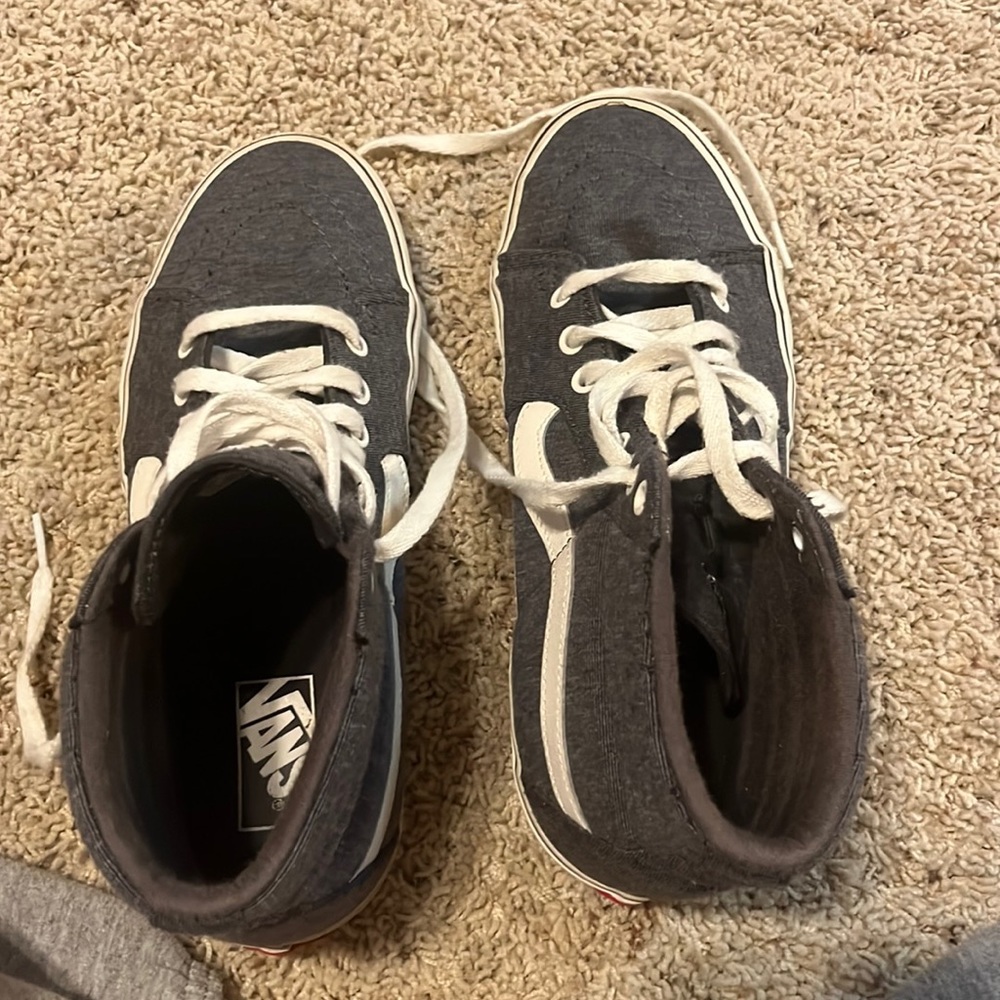brand: Vans, 9.5 women’s size, gray